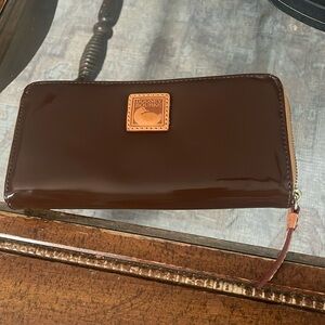 Brown Patent leather Dooney & Bourke wallet